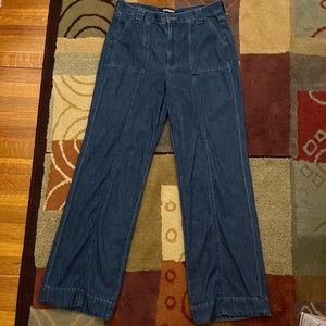 Express high-wasted wide leg jeans
